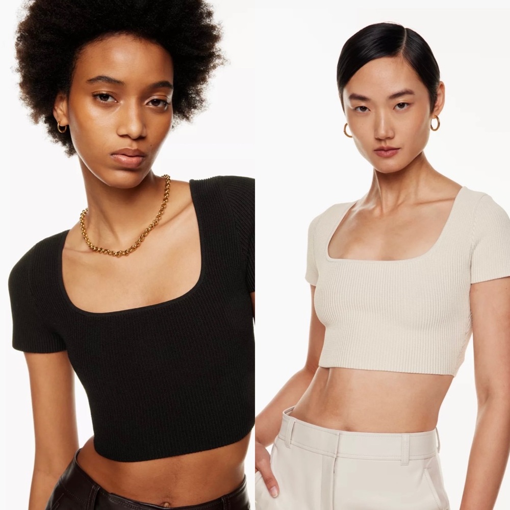 Babaton Sculpt Knit Squareneck Top (2)